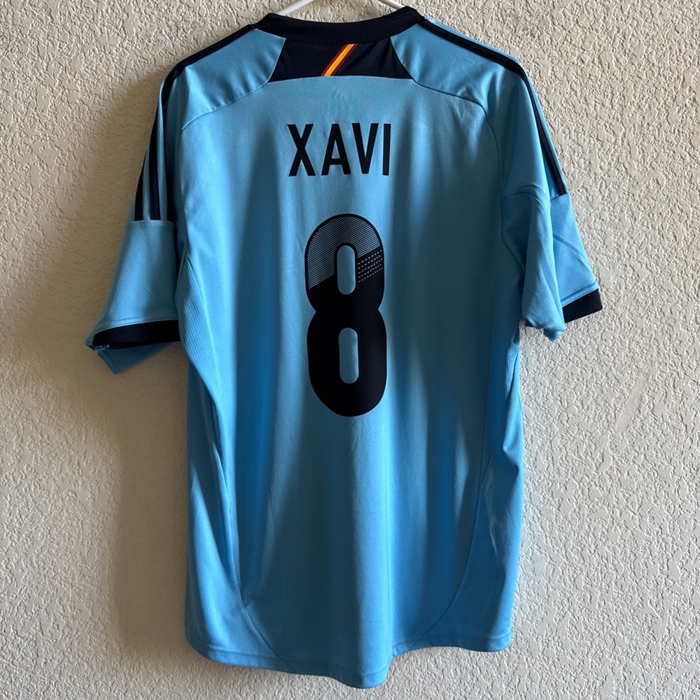 2012-13 Spain Away #8 Xavi Adidas Large